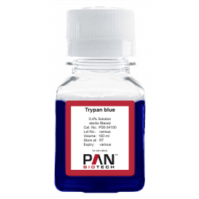 Trypan Blue 0.4% 100ml sterile filtered