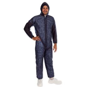 Coverall PP - dark blue - zipper - hood 170x130cm