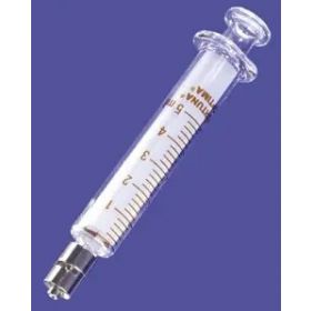 glass syringe 20ml glass piston+metal luerlock
