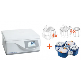 Eppendorf GLP Pack Centrifuge 5910 Ri Touch, refrigerated with rotor S-4xUniversal + adapters for 5/15/50ml conical tubes, 175-250ml bottles and plates