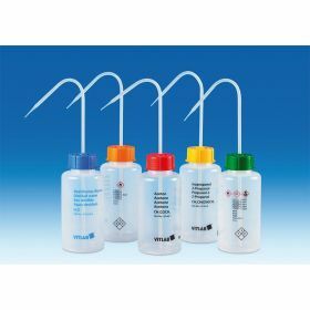 Wash bottle VITsafe LDPE with wide neck Dichlorome 500 ml