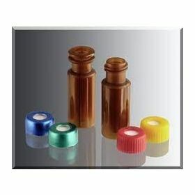 Vial amber 2 ml screw cap + septum rubber/ETFE