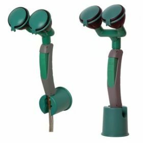 Hand-held eyeshower 2 sprayheads - wall/table