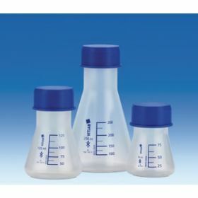 erlenmleyer PP 500ml with GL45 blue cap - foodgrade