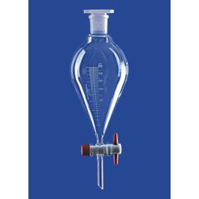 DURAN® Separating funnel 250ml NS29/32, conical shape with teflon tap