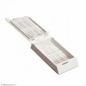 Histology tissue cassetee POM white