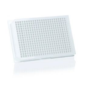 Plate 384-well cellGrade PS transparant bottom/white "F" 120µl
