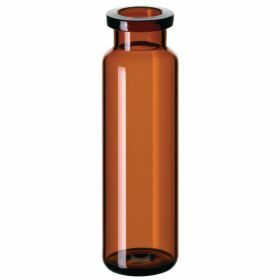 HS vial 20 ml, amber, round bottom, 75.5 x 22.5 mm