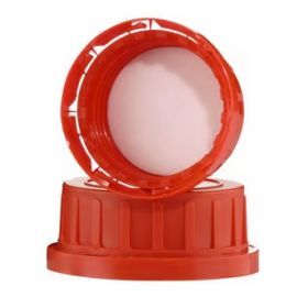 Tamper evident screw cap - red - PP - PE foam-45mm