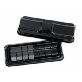 Stain tray set (4trays+1lit) for 8 slides
