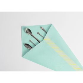 Green creped sterilization wrap, 900 × 900 mm