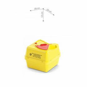 Sharps containers AP Medical BS-line, square, yellow/red