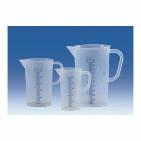 Becher gradue - 5000 ml graduation bleue en relief