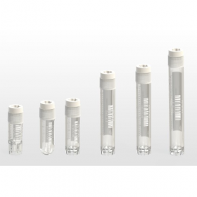 Barcoded Cryotube - skirted, sterile, graduated, writing area, CLEARLINE