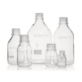 Duran Pure screw top bottles, clear glass