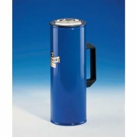 Dewar flask cylindrical with side handle for CO2 and LN2