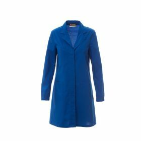 Lab coat woman 50% PES - 50% CO royal blue
