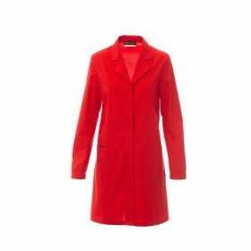 Lab coat woman 50% PES - 50% CO red