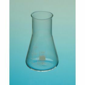 Erlenmeyer flask with wide neck