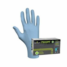 Showa 7502PF blue nitrile gloves - (EBT) - powderfree - 0.06mm