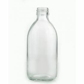 Syrup bottle - obus - white glass - without cap