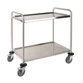 Laboratorycart inox with plates 900x600x940mm