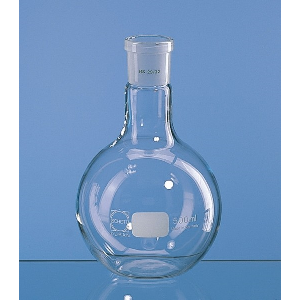 Flat store bottom flasks
