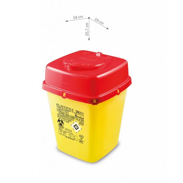 Container,sharps,leak-resistant,w\lid-M