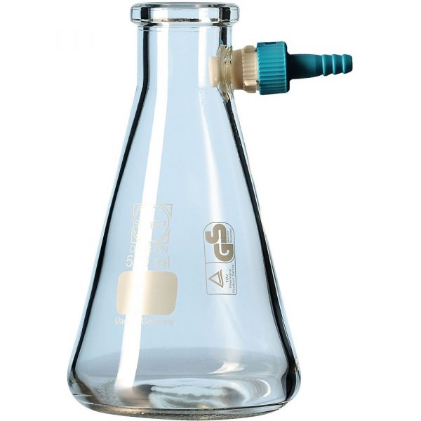 Filtering flasks (erlenmeyer or bottle shape) Duran® with Keck™ assembly set