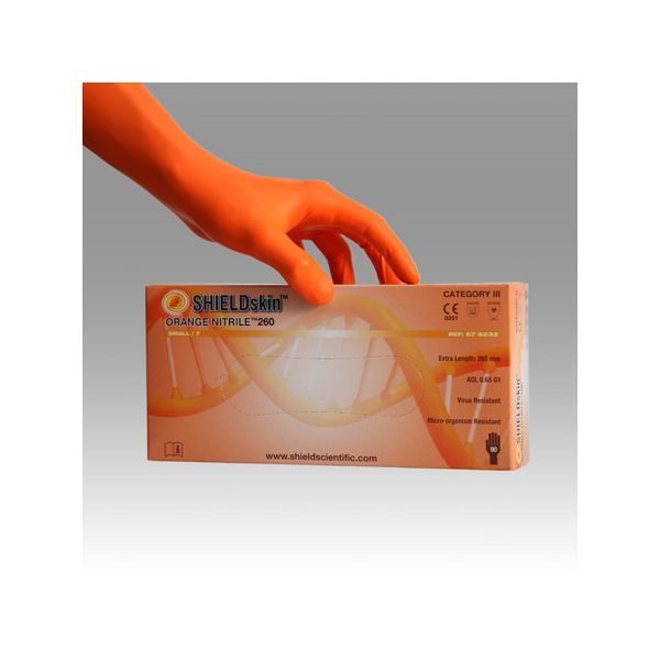 Gants Shield Scientific SHIELDskin Orange Nitrile 300 acheter