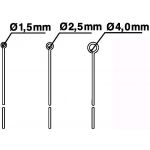 Inoculator inox 18/8 D2,5mm