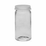 Bottle for pills 25ml white glass with snapcap