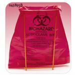 Bin bag PE "Biohazard" 215x300mm
