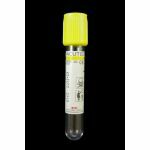 Urine tube round bottom 4ml yellow stopper,vacuum, with boric acid