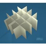 Grid dividers Bravo for 4x4 pl, H80mm, for tubes up to ø30.8mm