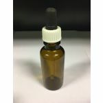 Dropper flask 30 ml complete - amber glass