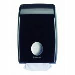 Dispenser AQUARIUS for interfolded hand towels, black