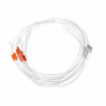 Minipuls tubing SILICONE 0,6mm IØ 40cm ORANGE/WHITE