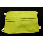 Fabric face mask - green - adult M - tie