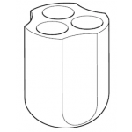 Eppendorf SET: 2 Adapters 3x Ø29x121mm (50ml skirted, Centriprep and Oak Ridge 30ml) for S-4x400