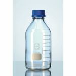 Duran® Laboratory bottle, narrow neck with blue PP cap