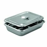 Stainless steel tray with lid