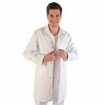 Lab coat Polyester and cotton HACCP - press studs - without pockets