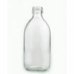 Syrup bottle - obus - white glass - without cap