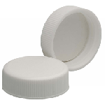 Wheaton white PP cap with Poly-vinyl liner for amber wide mouth packer