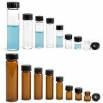 Wheaton vials 20ml - black phenolic cap & (PTFE)/14B rubber liner